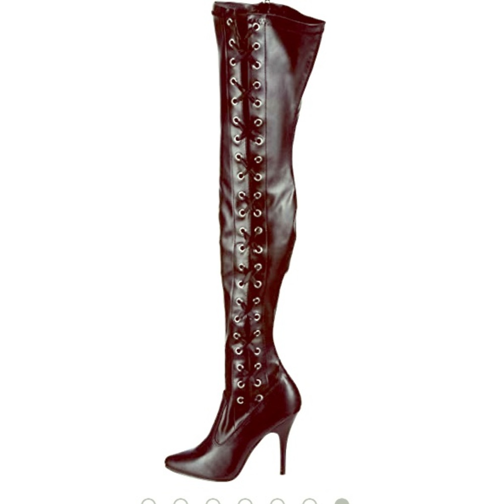 Never worn thigh high stiletto boots